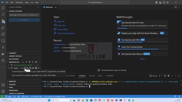 How to Clone, Branch, Commit, Merge changes using VSCode to GITHUB #vscode #devopstutorial #devops смотреть онлайн
