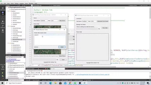 C++ TCP IP Big Picture Data Sender Demo смотреть онлайн
