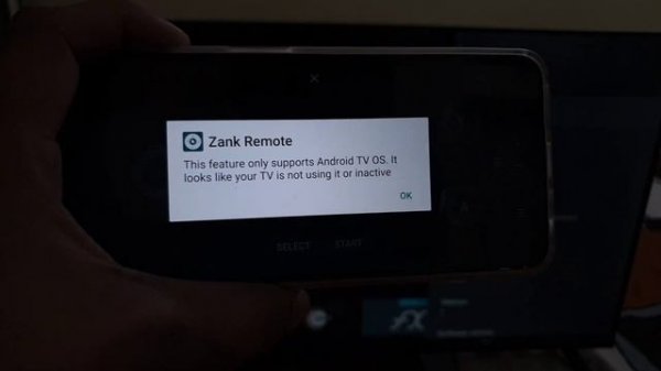 Zank Remote | This feature only supports Android TV OS. It looks like your TV is not using