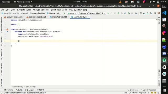 Open activity upon button click - Android Studio Tutorial in Kotlin смотреть онлайн