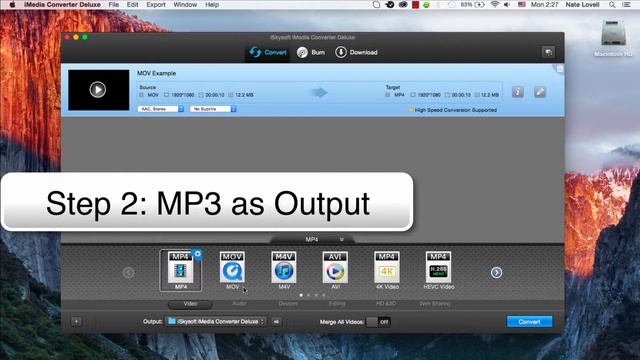 iSkysoft iMedia Converter Deluxe- How to Convert QuickTime Video to MP3 смотреть онлайн