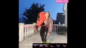 Lift And Carry |Liftcarry |Tall And Strong Woman Lift And Carry Short Man|Tall muscular Woman|Tallv