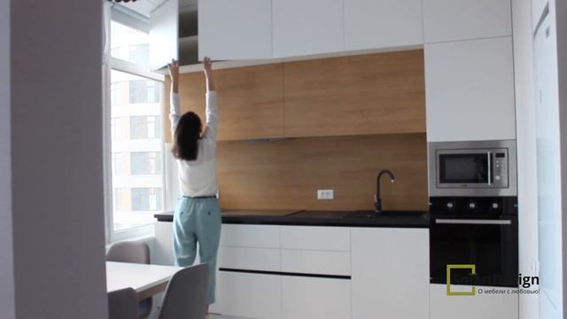 СТИЛЬНАЯ ПОРТАЛЬНАЯ КУХНЯ. ФАСАДЫ ДСП EGGER. Мебель под заказ от SMARTDESIGN смотреть онлайн