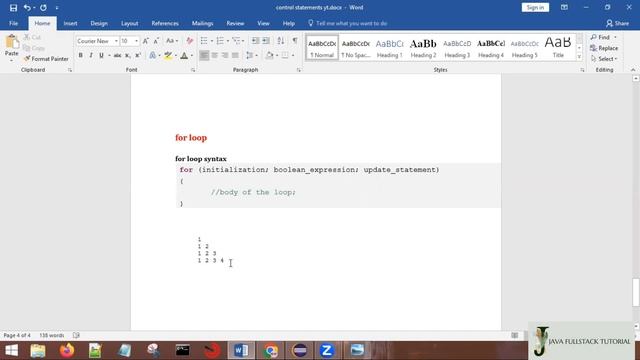 java tutorial for beginners || JAVA Iteration Statement || While, Do-while, For Loop || DAY-3 PART- смотреть онлайн
