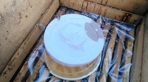 Кормушка для пчел из ведра