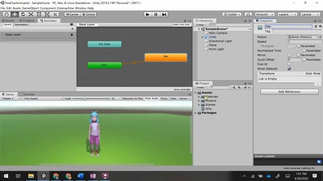 Unity Entry Animation Idle Loop смотреть онлайн