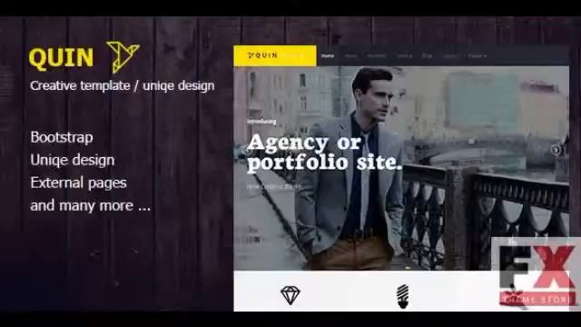 Preview Quins - BS Creative WordPress Themes TForest смотреть онлайн