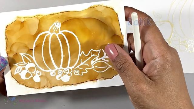 177] ALCOHOL INK ? Ruling Pen Magic for Easy, Better Masking Fluid Use ? Painting a Batik Effect смотреть онлайн