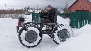 Самодельный лёгкий вездеход на ободрышах от газ 66 (часть 2)