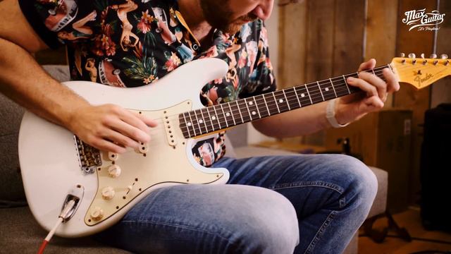 Fender Custom Shop 1965 Journeyman Stratocaster Olympic White - 1 Minute Demo смотреть онлайн