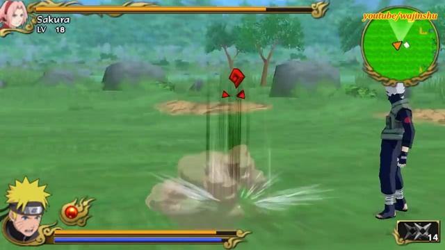 Naruto Shippuden Legends Akatsuki Rising Walkthrough Part 17 Naruto vs Sakura Kakashi Boss Fight смотреть онлайн
