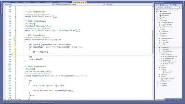 Many to Many Relationship Example in ASP.NET Core Part-5/6 смотреть онлайн