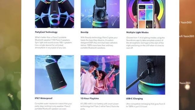 Soundcore Flare 2 bluetooth speaker Outdoor All TEST?•Water test •Sound Test বাংলা রিভিউ смотреть онлайн