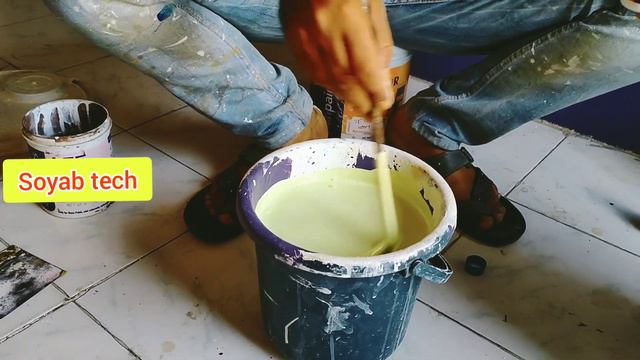 how to make pista green lemon colour mixing | green lemon colour बनाना सीखें | смотреть онлайн