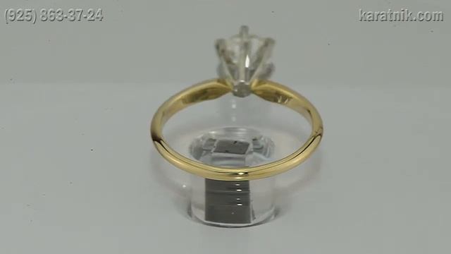 Золотое кольцо с бриллиантом 0.75 карат смотреть онлайн