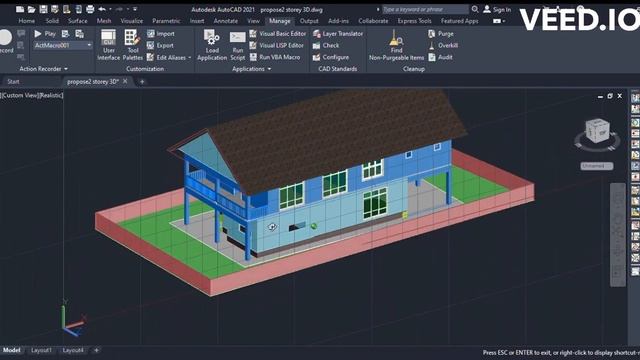 Autodesk AutoCAD 2021 3D MODELLING LEARNING WITH RMAT COMMAND смотреть онлайн
