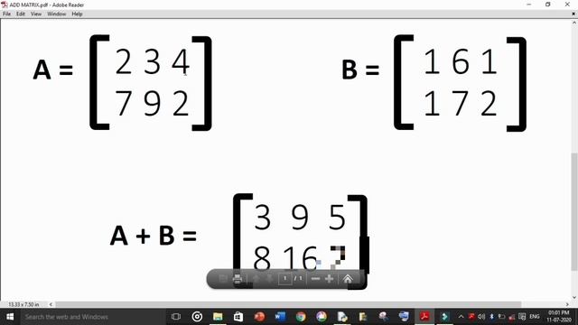 Addition of matrices using Python Programming | add matrix on Python | basics of Python | смотреть онлайн