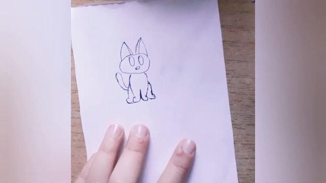 Рисуем котика легко и просто. смотреть онлайн