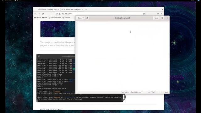 Oracle VM VirtualBox Manager (Centos Apache index.html) смотреть онлайн
