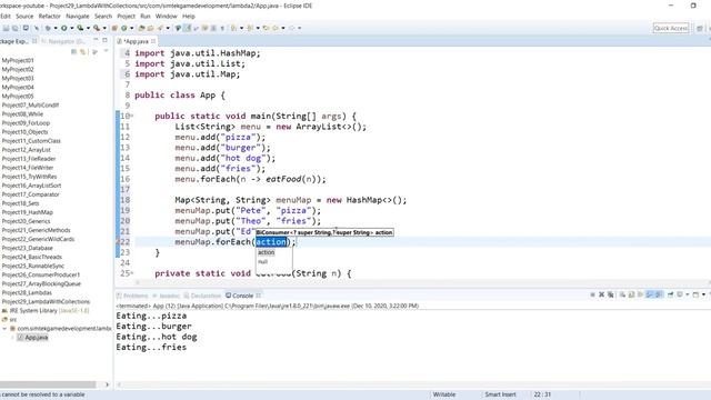 Java Programming: Lambda Expressions with Collections смотреть онлайн