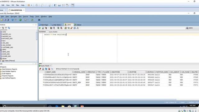 Purge In Oracle,Oracle SQL ,SQL смотреть онлайн
