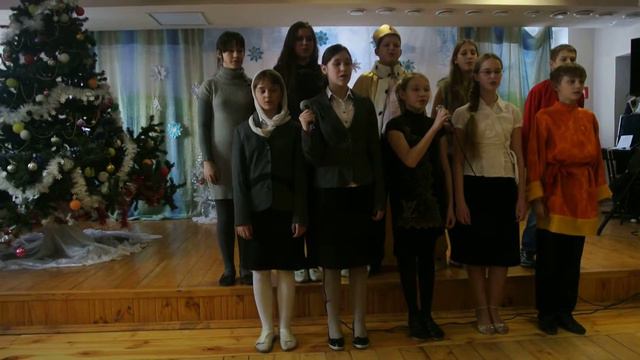 ученики 6 класса гнилицкой православной гимназии поют песню о Рождестве смотреть онлайн