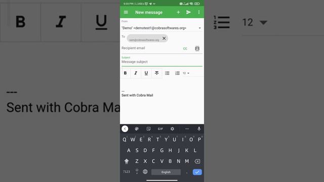 cobra mail client app смотреть онлайн