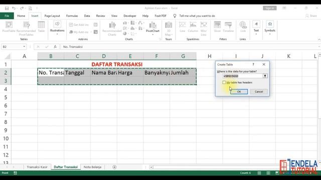 Membuat Aplikasi Kasir di Microsoft Excel Part 1 смотреть онлайн