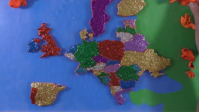Map of Europe for Kids: Learn the Countries of Europe: Amazing Play-Doh Puzzle of the Continent! смотреть онлайн