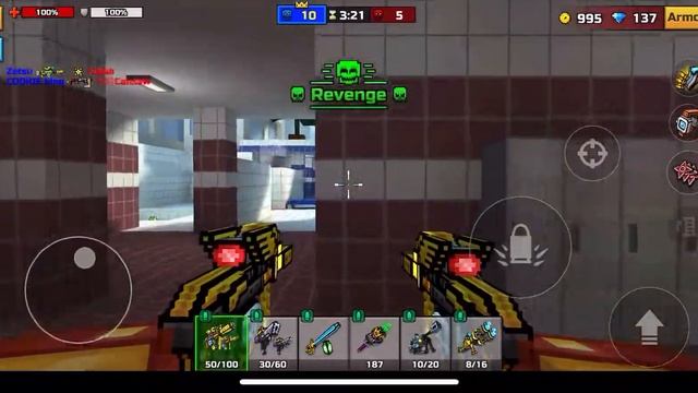 SHOOTING OUT BULLETS MADE OF MONEY! | Golden Bros Review. Pixel Gun 3D. смотреть онлайн