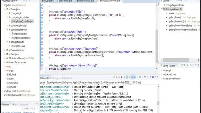 Java Rest API | Part-7 | Passing Parameter with API смотреть онлайн