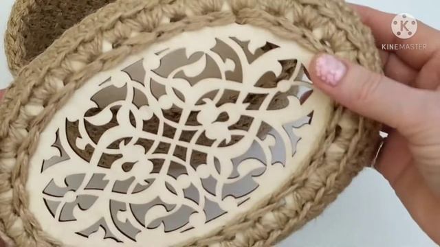 Корзинка-шкатулка из джута ???? смотреть онлайн
