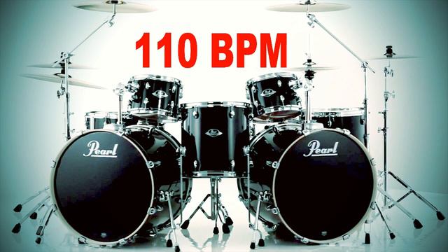 ROCK - 110BPM 4/4 drum track - metronome - drum beat смотреть онлайн