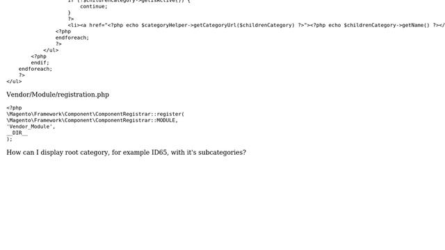 Magento: How to display categories and subcategories using category ID? смотреть онлайн