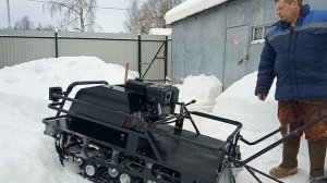 Испытания по глубокому снегу  Мужик М 760