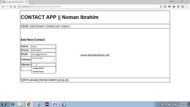 Manage Your Contact || Java || Spring MVC смотреть онлайн