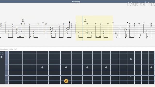 Guitar TAB (Sungha Jung) Love Song - Big Bang | Tutorial Sheet Lesson #iMn смотреть онлайн