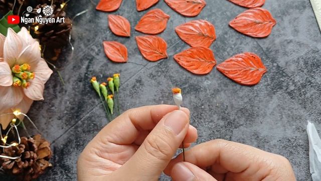 Christmas Flowers 2023 | Poinsettia Flower | DYI