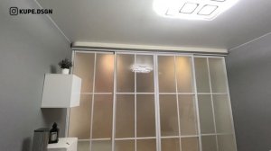 Межкомнатные перегородки. Раздвижные перегородки - подвесная система.