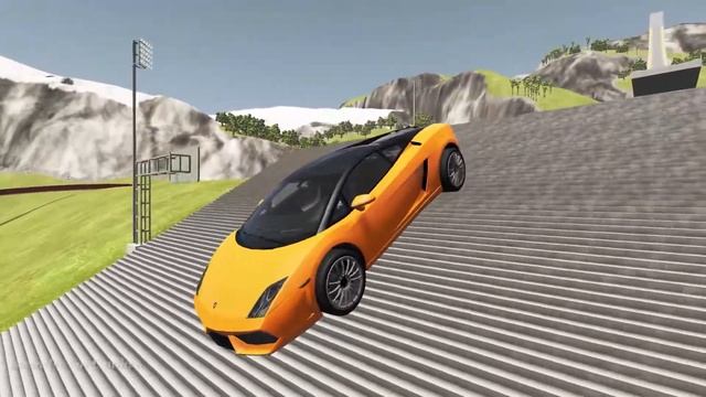 Cars vs Stairs - BeamNG Drive смотреть онлайн