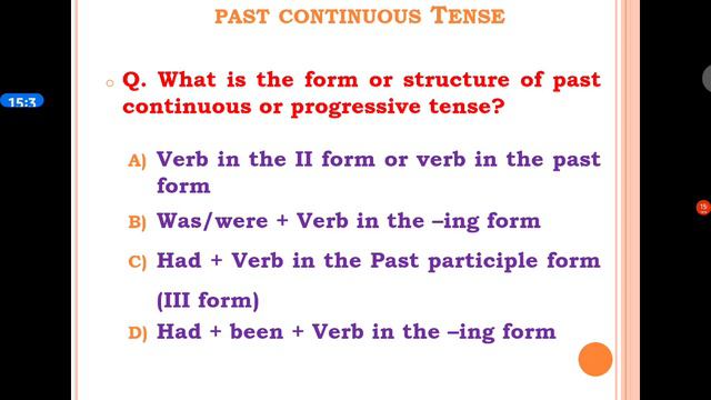 Multiple Choice Questions (MCQs) on Past Tense смотреть онлайн