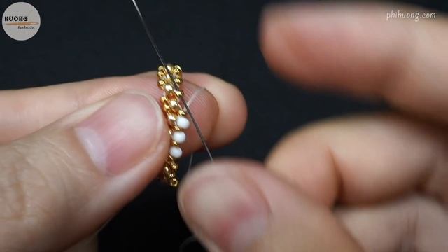 Pure white beaded ring set. How to make rings. Jewelry making tutorial смотреть онлайн