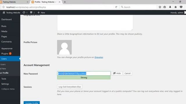 Change admin password in Wordpress смотреть онлайн