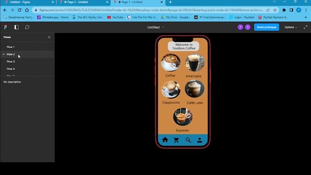 Coffee Application (Figma Prototype) смотреть онлайн