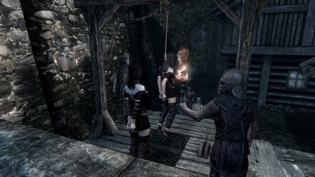 2 women publicly hanged in Riften (Skyrim Mod) смотреть онлайн