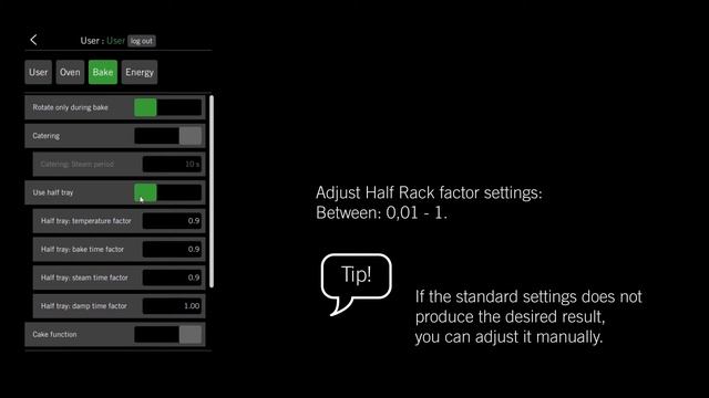 SD Touch II panel - Half Rack function Sveba Dahlen смотреть онлайн