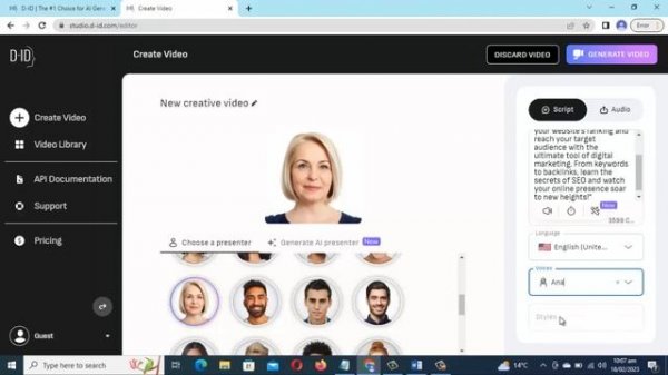 D-ID Live Portrait | How to convert text to Video | D-ID AI Video Generator Animates Image Of Any