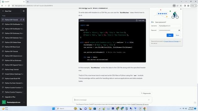 python csv example смотреть онлайн