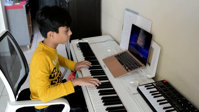Its a Final countdown by Saksham on Piano смотреть онлайн