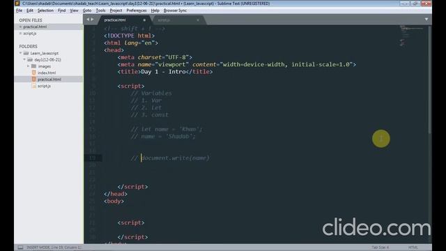 #1 Introduction, Data Type, Comments, Variables, Template Literals || JavaScript Tutorial In Hindi смотреть онлайн